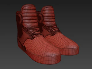 supra skytop 4 shoes 3D Model