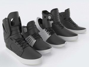supra skytop shoes collection 3D Modell in Kleidung 3DExport