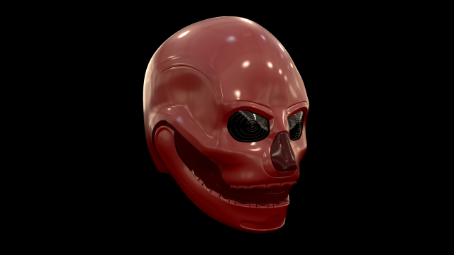 skull helmet 3D 模型 .c4d .max .obj .3ds .fbx .stl .blend 