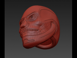 skull helmet 3D 模型
