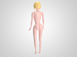 barbie doll 3D मॉडल