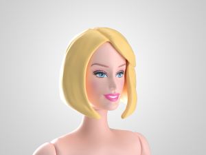 barbie doll 3D मॉडल