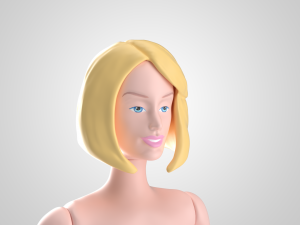barbie doll 3D मॉडल