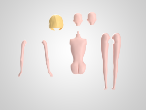 barbie doll 3D मॉडल