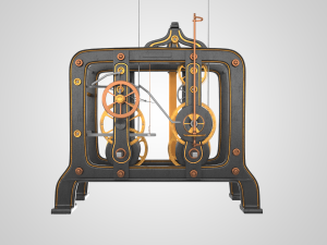 tower clock mechanism 3D Model