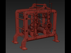 tower clock mechanism 3D Model