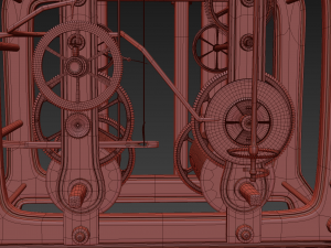 tower clock mechanism 3D Model