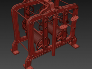 tower clock mechanism 3D Model