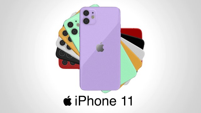 iphone 11 Modelo 3D .c4d .max .obj .3ds .fbx .stl .blend