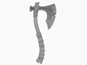 stylized axe 3D 模型