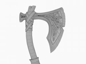 stylized axe 3D 模型