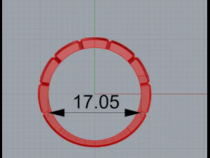 square micropave ring 3D Print Model