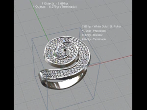 espiral ring 3D Print Model