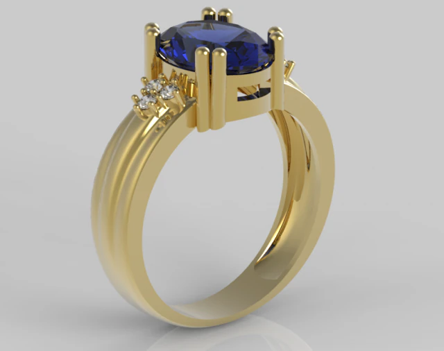 ring oval 10x8 3D Print Model .c4d .max .obj .3ds .fbx .stl .blend 
