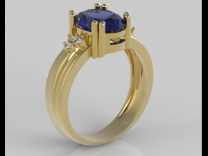 ring oval 10x8 3D Print Model