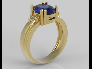 кольцо овал 10х8 3D Принт Модель