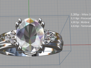 ring oval 10x8 3D प्रिंट मॉडल