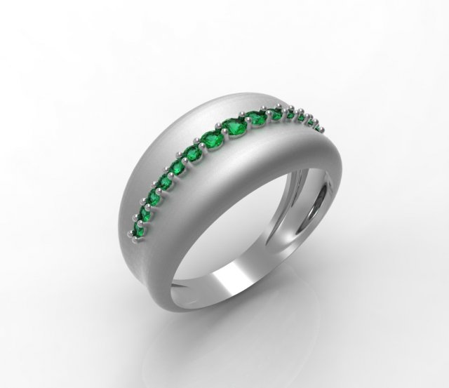 ring esmeralds 3D printmodel .c4d .max .obj .3ds .fbx .stl .blend 