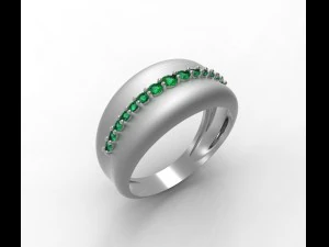 cincin esmeralda Model Cetak 3D