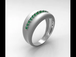 cincin esmeralda Model Cetak 3D