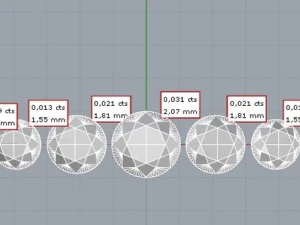 cincin esmeralda Model Cetak 3D
