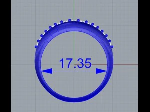 cincin esmeralda Model Cetak 3D