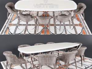 visionnaire bullock diningroom 3D Model