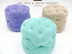 ottomans with capitons 3D 모델