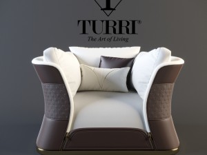 turri vogue armchair 3D 모델