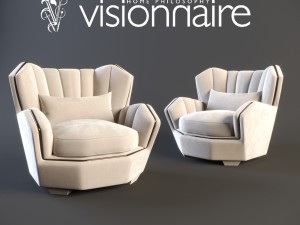 visionnaire hemingway sofa visionnaire hemingway armchair 3D मॉडल
