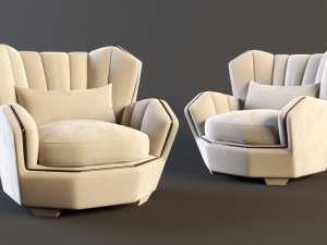 visionnaire hemingway sofa visionnaire hemingway armchair 3D मॉडल