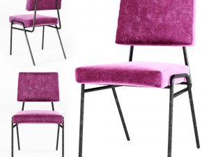 west elm - wire frame dining chair Model 3D