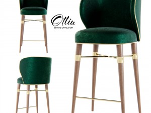 ottiu - louis bar chair 3D Model