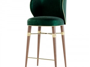 ottiu - louis bar chair 3D Model
