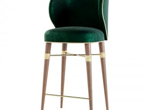 ottiu - louis bar chair 3D Model