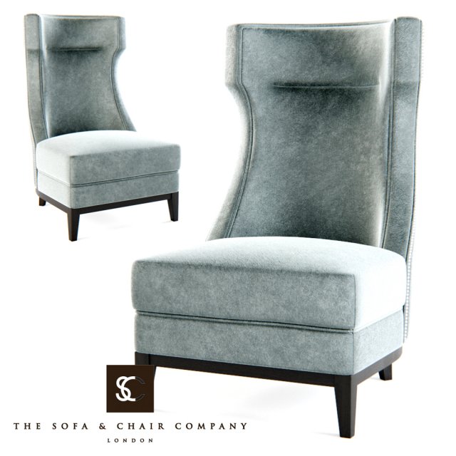 the sofa chair company - parker armchair Modelo 3D .c4d .max .obj .3ds .fbx .stl .blend 