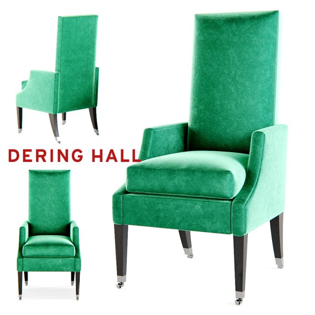 dering hall - reclining dinner chair 3D Model .c4d .max .obj .3ds .fbx .stl .blend 