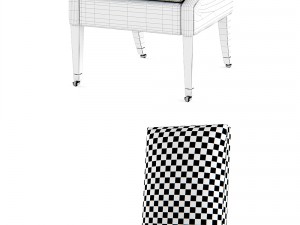 dering hall - reclining dinner chair 3D Model