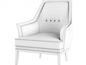 maruni traditional armchair 3D Модель
