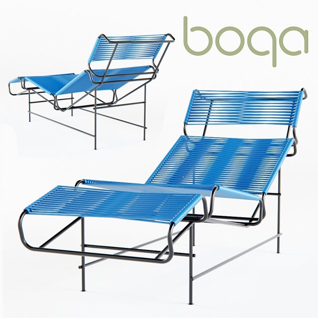 boqa - modelo de tumbona vallarta 3D Model .c4d .max .obj .3ds .fbx .stl .blend 
