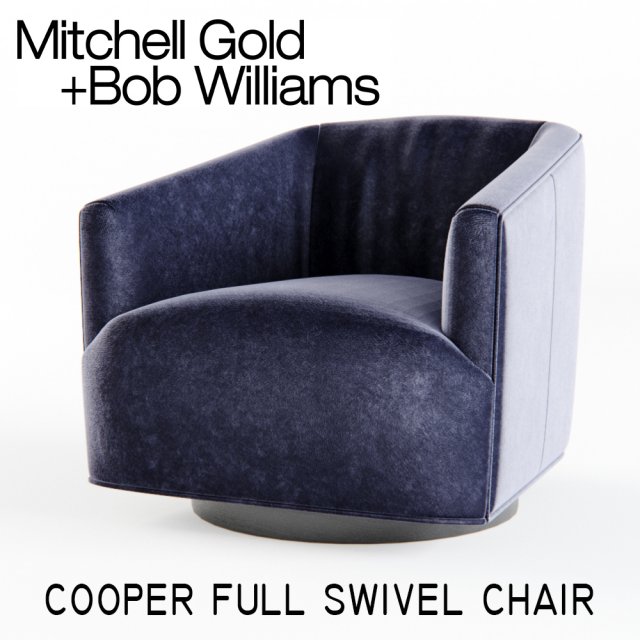 mitchell gold - cooper full swivel chair Modello 3D .c4d .max .obj .3ds .fbx .stl .blend 