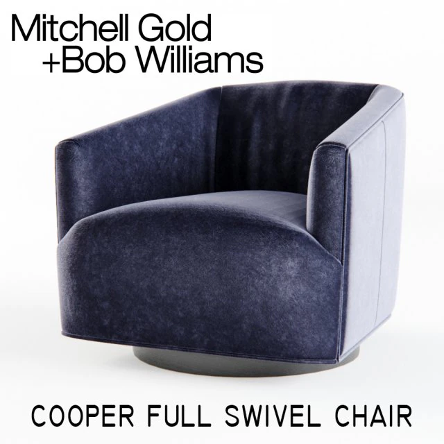 mitchell gold - cooper full swivel chair 3D Model .c4d .max .obj .3ds .fbx .stl .blend 