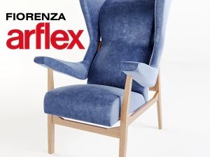 arflex - poltrona fiorenza Modello 3D