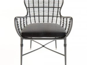 lacey modern classic espresso outdoor chair 3D Model