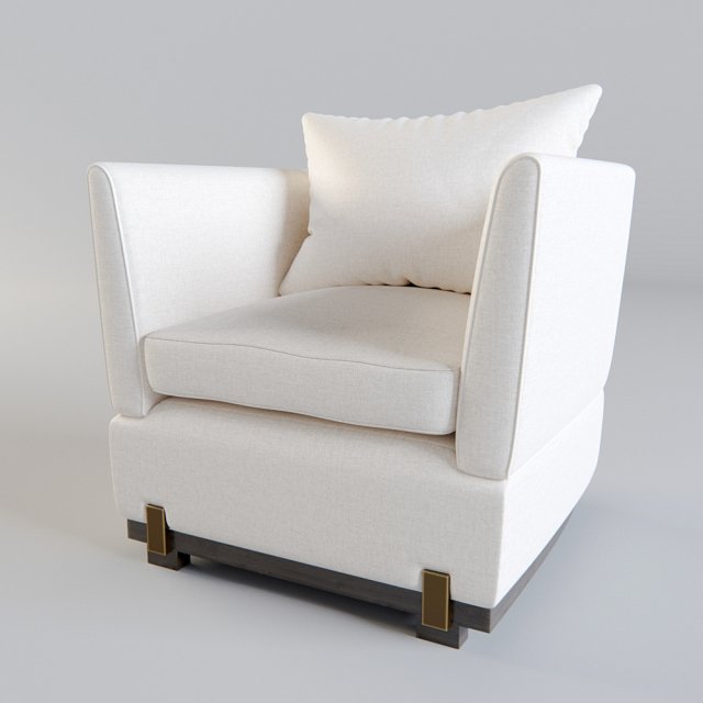 carlyle collective - ida armchair 3D Model .c4d .max .obj .3ds .fbx .stl .blend 