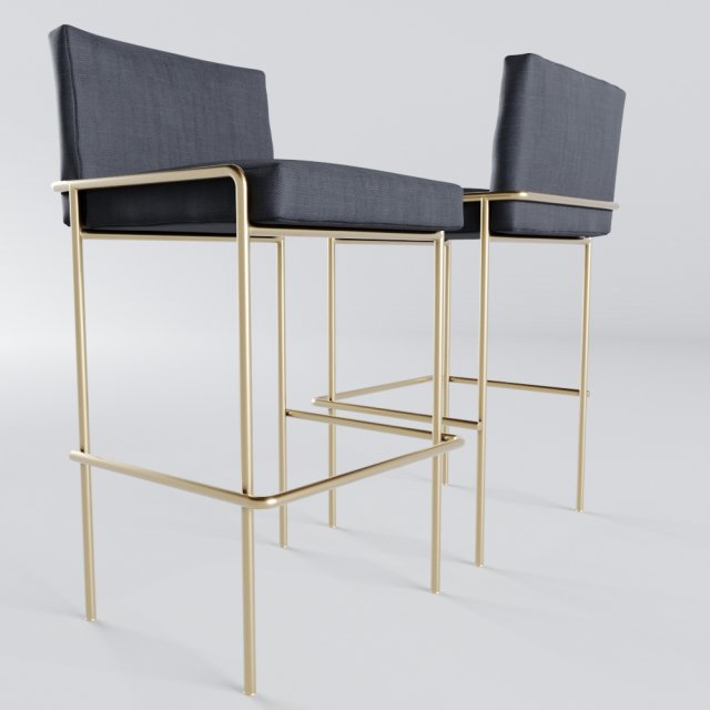phase design trolley bar stool 3D मॉडल .c4d .max .obj .3ds .fbx .stl .blend 