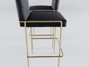 phase design trolley bar stool 3D Model