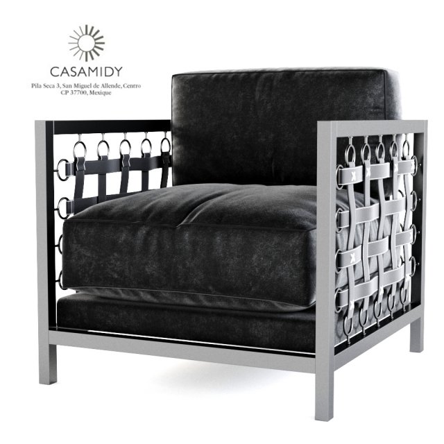 casa midy - antoine chair 3D Model .c4d .max .obj .3ds .fbx .stl .blend 