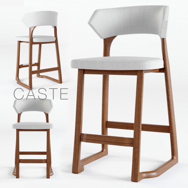 caste - corbin stool 3D Model .c4d .max .obj .3ds .fbx .stl .blend 