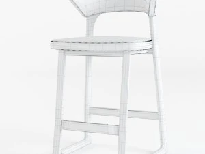 caste - corbin stool 3D Model